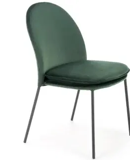Čalúnené stoličky Stolička W165 zelená