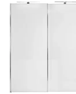 Šatníkové skrine s posuvnými dverami Šatníková skriňa SONATE ROM, 200x222 Cm,biela