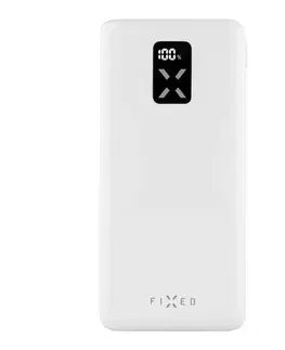 Powerbanky FIXED powerbanka Zen 10 s LCD displejom a výstupom PD 20 W, 10 000 mAh, biela FIXZEN-10-WH