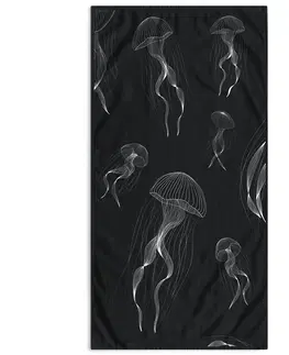 Doplnky do spálne DecoKing Plážová osuška Jellyfish, 90 x 180 cm