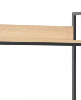 Pracovné stoly Písací stôl 120x60 cm s policou Dekorhome Biela / dub