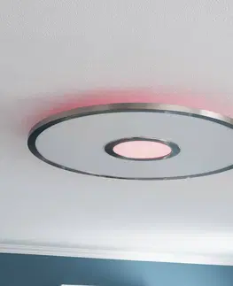 Stropné svietidlá Lucande Lucande Linema stropné LED svetlo, RGB, okrúhle