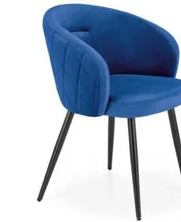 Čalúnené stoličky Stolička W167 navy blue