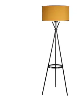 Lampy  Stojacia lampa VENEDIK 1xE27/60W/230V oranžová/čierna 