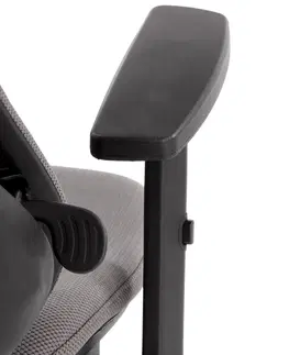 Kancelárske stoličky HALMAR Rubio kancelárske kreslo s podrúčkami sivá / čierna