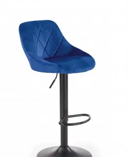 Barové stoličky Barová stolička H101 Halmar Modrá