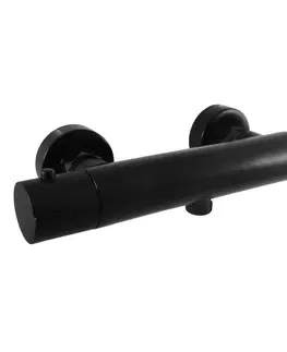 Kúpeľňové batérie SLEZAK-RAV - Vodovodná batéria sprchová TERMOSTATICKÁ, Farba: čierna matná, Rozmer: 150 mm TRM80.5CMAT