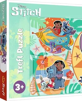 Hračky puzzle TREFL - Puzzle Lilo&Stitch: Šťastný deň MAXI 24 dielikov