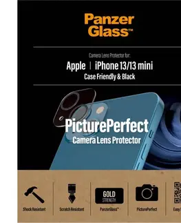 Ochranné fólie pre mobilné telefóny PanzerGlass ochranný kryt objektívu fotoaparátu pre Apple iPhone 13, 13 mini 0383