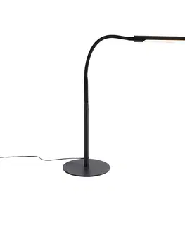 Stolove lampy Dizajnová stolná lampa čierna vrátane LED s dotykovým stmievačom - Palka