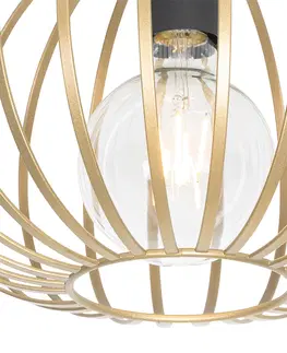 Stropne svietidla Dizajnové stropné svietidlo zlaté 30 cm - Johanna