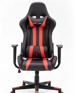 Kancelárske stoličky Dizajnové kancelárske kreslo BIT33, čierna / červená
