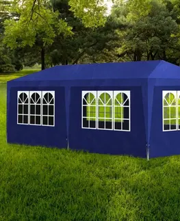 Záhradné párty stany Párty stan 3 x 6 m Dekorhome Modrá