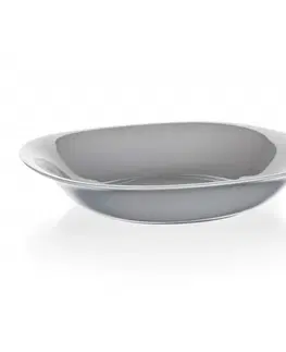 Taniere Luminarc Hranatý hlboký tanier CARINE 21 cm, 6 ks, sivá