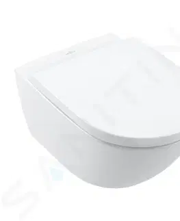 Záchody VILLEROY & BOCH - Subway 3.0 Závesné WC, TwistFlush, AntiBac, CeramicPlus, alpská biela 4670T0T2