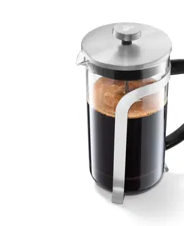 Coffee Makers & Espresso Machines Kanvica french press s piestom a filtrom 800 ml, strieborná