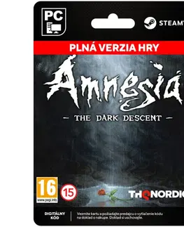 Hry na PC Amnesia: The Dark Descent [Steam]