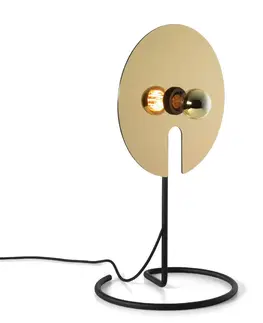 Stolové lampy Wever & Ducré Lighting WEVER & DUCRÉ Zrkadlová stolová lampa 1.0 čierna/zlatá