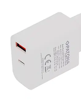 Predlžovacie káble PATONA PATONA - Adaptér s USB a USB-C výstupom 18W Power delivery 