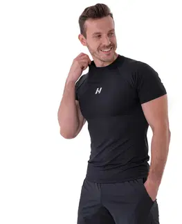 Pánske tričká Pánske funkčné tričko Nebbia 324 Black - L