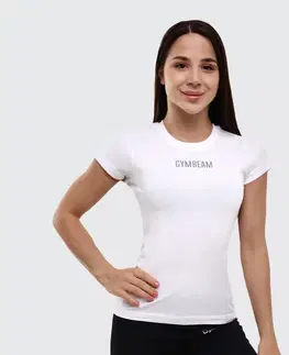 Tričká a tielka GymBeam Dámske tričko FIT White  XS