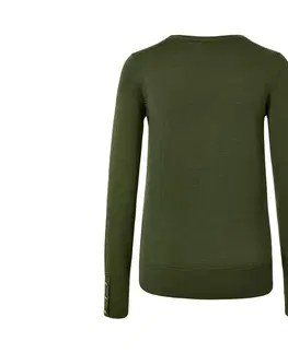 Shirts & Tops Pulóver z jemnej pleteniny s merino vlnou, zelený