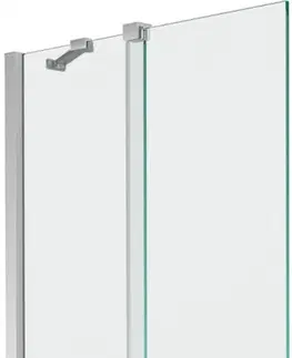 Sprchové dvere MEXEN/S - Velar Dvojkrídlová posuvná vaňová zástena 85 x 150 cm, transparent, chróm 896-085-000-01-01