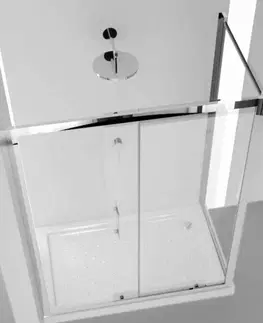 Sprchovacie kúty HOPA - Sprchovací kút MAYA KOMBI - Farba rámu zásteny - Hliník leštený, Rozmer A - 110, Rozmer B - 90, Výplň - Číre bezpečnostné sklo - 6 mm BLMA101CC + BL404CC