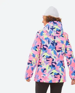 bundy a vesty Dámska lyžiarska bunda 100 viacfarebná