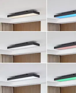 Stropné svietidlá Lucande Lucande Leicy LED svetlo RGB color flow 100cm
