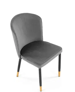 Jedálenské stoličky HALMAR K446 jedálenská stolička sivá / čierna