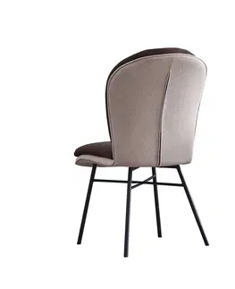Stoličky Jedálenská stolička, hnedá/béžová, KIMEA