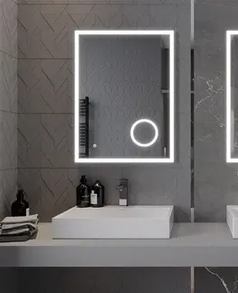 Kúpeľňa MEXEN - Kala zrkadlo s osvetlením s kozmetickým zrkadlom 60 x 80 cm, LED 600 9820-060-080-611-00
