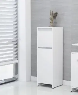 Kúpeľňové skrinky Kúpeľňová skrinka DTD doska Dekorhome Biela lesk