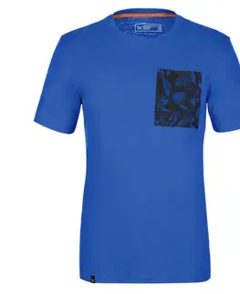 Pánská trička Pánske tričko Salewa Puez Hemp Pocket 28327-8620 electric L