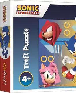 Hračky puzzle TREFL - Puzzle Sonic v akci 60 dielikov