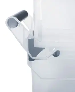 Úložné boxy NABBI NUK3L plastový úložný box na kolieskach 10 l priehľadná
