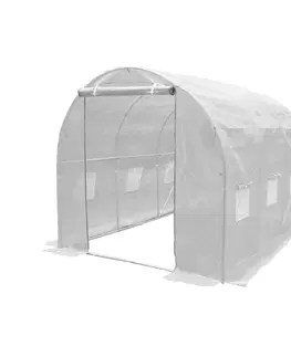 Záhradné skleníky Happy Green Fóliovník 2x3,5 m, biely 