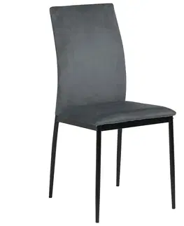 Plastové stoličky Stolička dark grey 4 ks