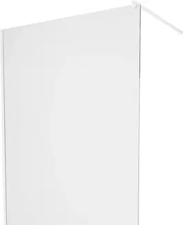 Sprchové dvere MEXEN/S - KIOTO Sprchová zástena WALK-IN 130 x 200, transparent 8 mm, biela 800-130-101-20-00