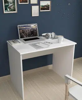 Písacie stoly STENNY písací stôl, biela 
