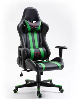 Kancelárske stoličky Dizajnové kancelárske kreslo BIT33, čierna / zelená