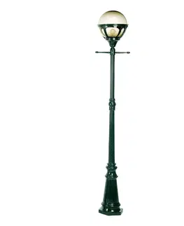 Verejné osvetlenie K.S. Verlichting Stĺpové svietidlo Bali, 215 cm, zelené