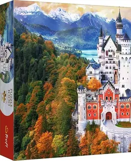 Hračky puzzle TREFL - Puzzle 1000 Premium Plus - Foto Odysea: Zámok Neuschwanstein, Nemecko