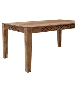 Jedálenské stoly Jedálenský stôl Mira 140x90 indický masív palisander