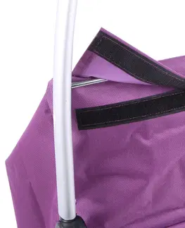 Nákupné tašky a košíky Nákupná taška na kolieskach Malaga, fialová