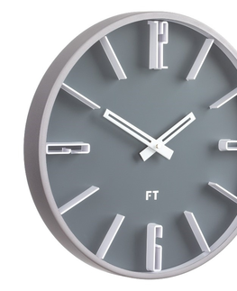 Hodiny Dizajnové nástenné hodiny Future Time FT6010GY Numbers 30cm