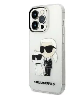 Puzdrá na mobilné telefóny Zadný kryt Karl Lagerfeld MagSafe IML pre Apple iPhone 14 Pro, transparentná 57983112447