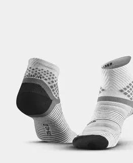 ponožky Turistické ponožky Hike 900 polovysoké sivé 2 páry