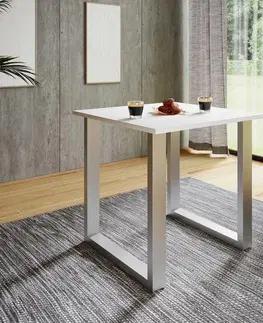 Stoly do jedálne Jedálenský stôl Xona Biely 80x50 Cm